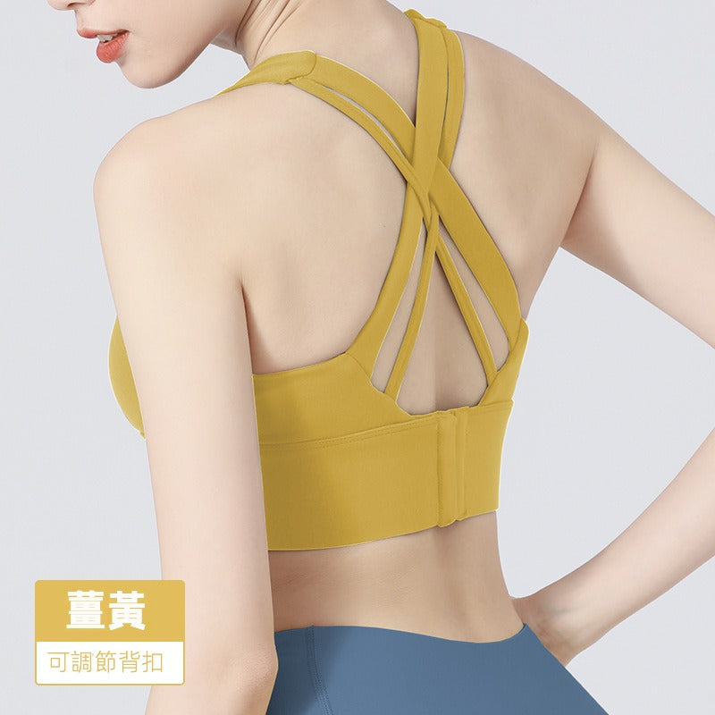 【UAa04】瑜珈提臀跑步健身聚攏交叉美背防震運動內衣★Chiu3★