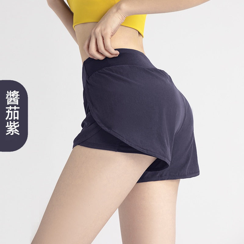 【PAa01】瑜珈提臀跑步健身防走光側口袋透氣速乾運動短褲★Chiu3★