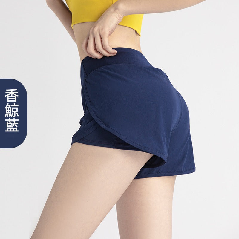 【PAa01】瑜珈提臀跑步健身防走光側口袋透氣速乾運動短褲★Chiu3★